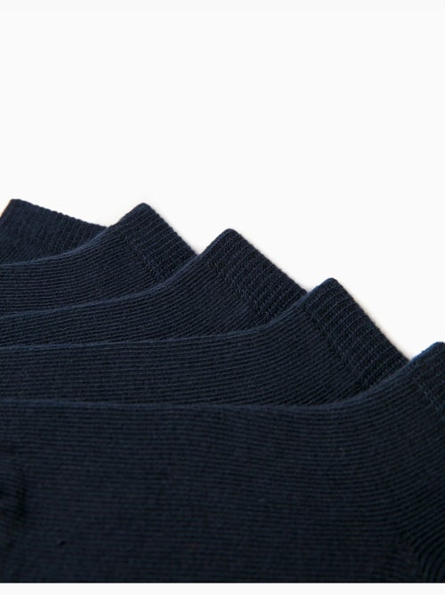 Pack 5 pares de calcetines tobilleros lisos - Kiabi Pack 5 pares de calcetines tobilleros lisos - Kiabi