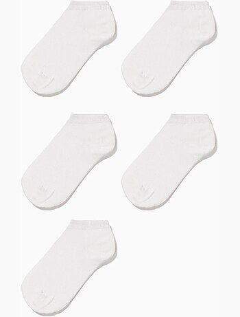 Pack 5 pares de calcetines tobilleros lisos