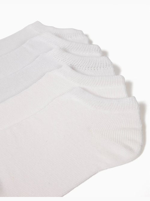 Pack 5 pares de calcetines tobilleros lisos - Kiabi Pack 5 pares de calcetines tobilleros lisos - Kiabi