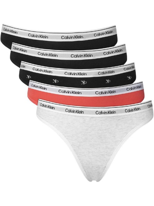 Pack 5 tangas calvin klein jeans para mujer - - Kiabi