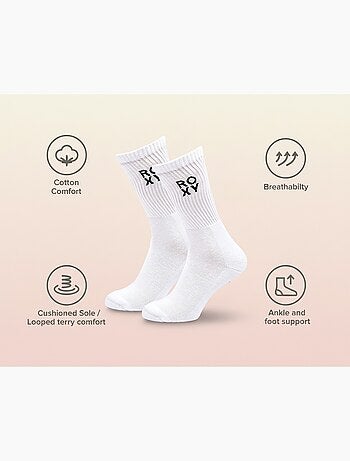 Pack 6 pares calcetines mujer Crew ROXY