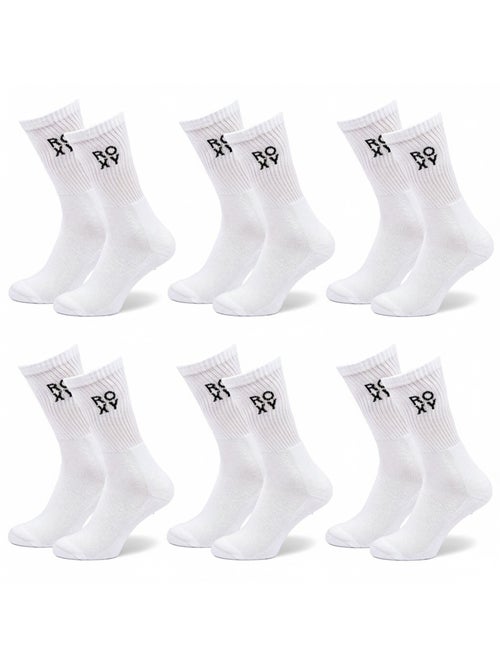 Pack 6 pares calcetines mujer Crew ROXY - Kiabi Pack 6 pares calcetines mujer Crew ROXY - Kiabi