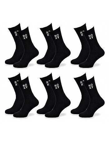 Pack 6 pares calcetines mujer Crew ROXY