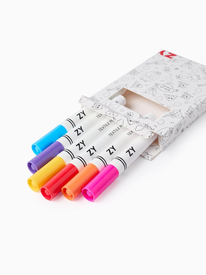 Pack 6 rotuladores de tinta lavable Multicolor - Kiabi
