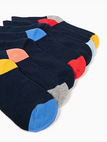 Pack 7 pares de calcetines con detalles coloridos