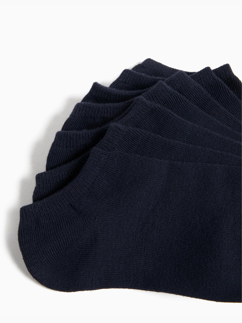 Pack 7 pares de calcetines hasta el tobillo, MO Fashion Azul - Kiabi