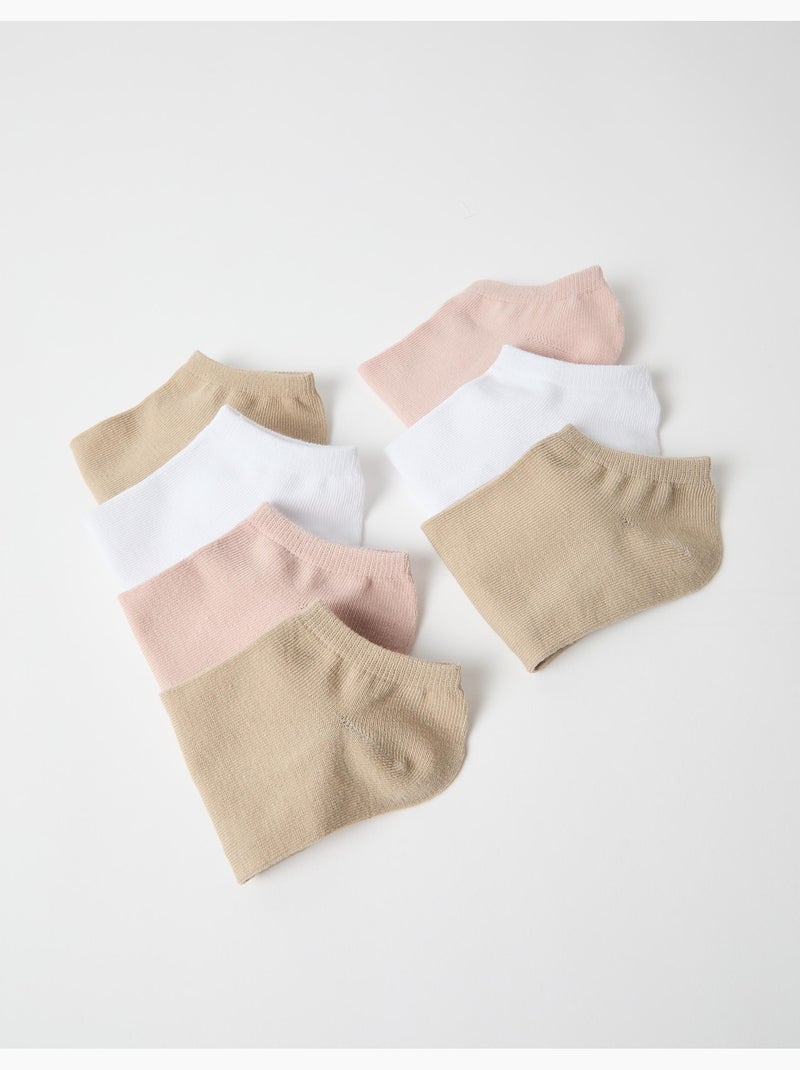 Pack 7 pares de calcetines hasta el tobillo, mo fashion Beige - Kiabi
