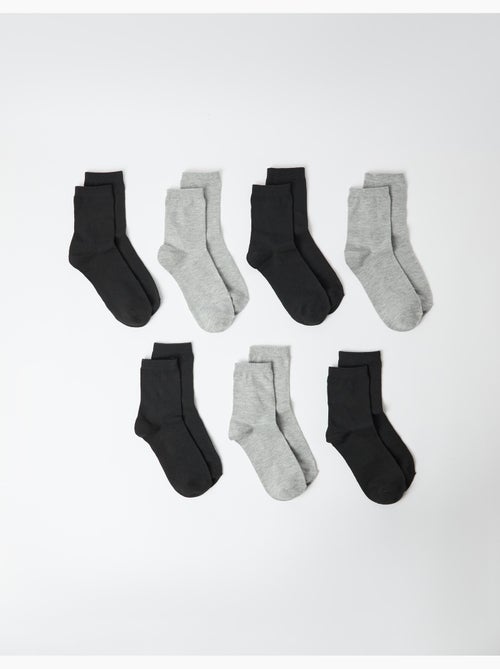 Pack 7 pares de calcetines, mo fashion - Kiabi Pack 7 pares de calcetines, mo fashion - Kiabi