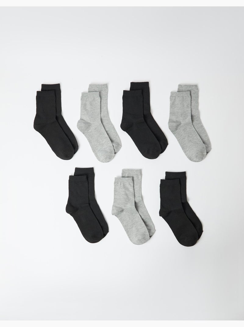 Pack 7 pares de calcetines, mo fashion Negro - Kiabi