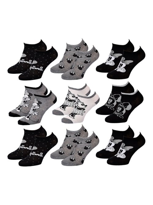 Pack 9 Pares Calcetines Mujer DISNEY MINNIE - Kiabi Pack 9 Pares Calcetines Mujer DISNEY MINNIE - Kiabi