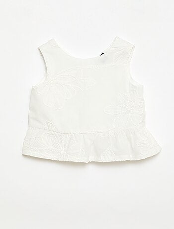 Pack blusa + pantalón con bordados - 2 piezas