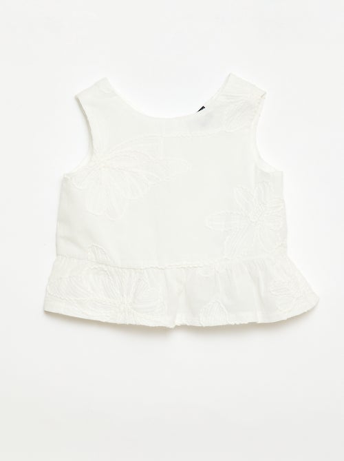 Pack blusa + pantalón con bordados - 2 piezas - Kiabi