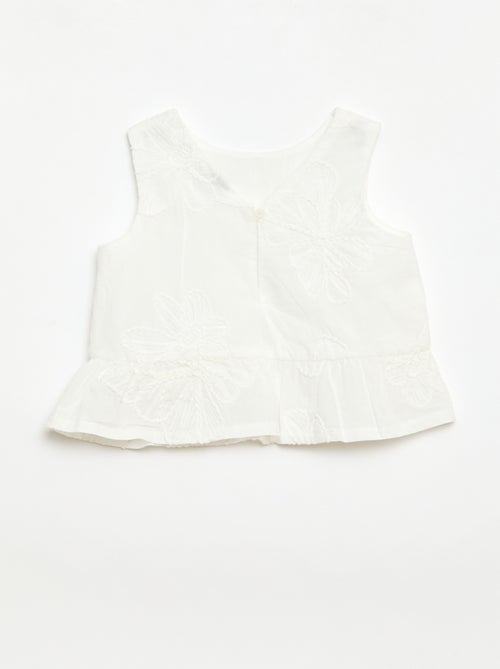 Pack blusa + pantalón con bordados - 2 piezas - Kiabi