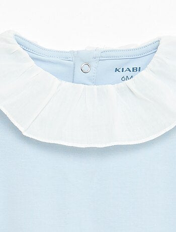 Pack bodies con cuello Claudine - 2 piezas