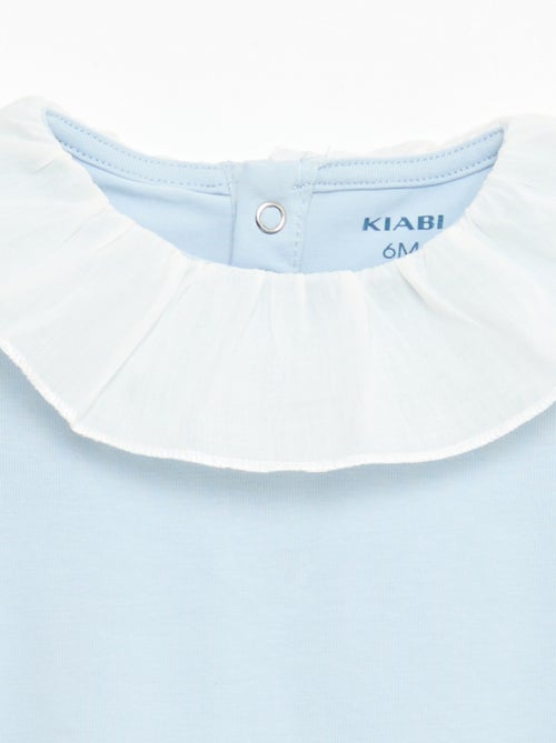 Pack bodies con cuello Claudine - 2 piezas - Kiabi