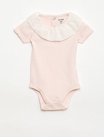 Pack bodies con cuello Claudine - 2 piezas