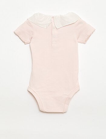 Pack bodies con cuello Claudine - 2 piezas