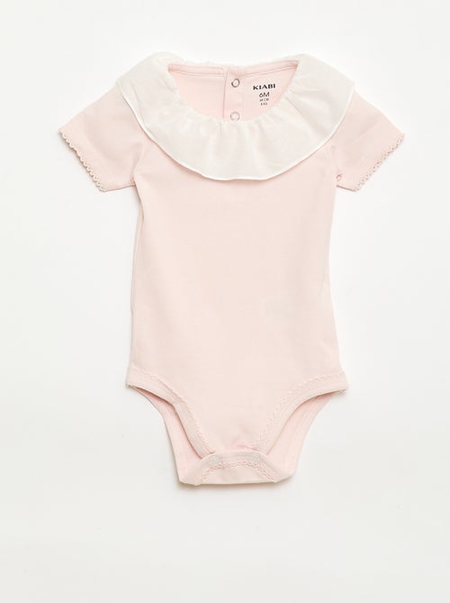 Pack bodies con cuello Claudine - 2 piezas - Kiabi