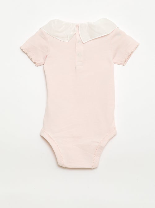 Pack bodies con cuello Claudine - 2 piezas - Kiabi