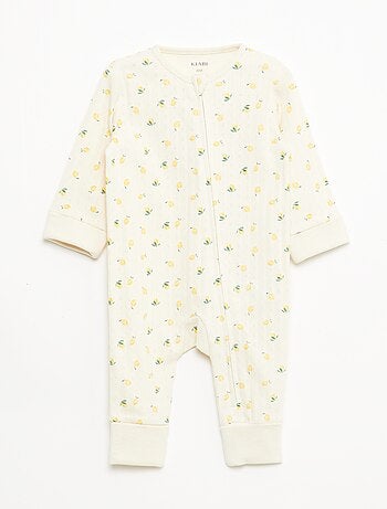 Pack body evolutivo + pijama en punto canalé