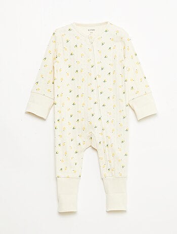 Pack body evolutivo + pijama en punto canalé