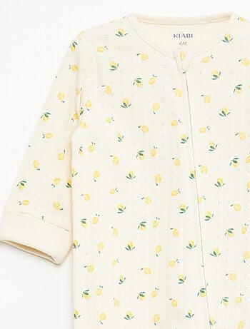 Pack body evolutivo + pijama en punto canalé