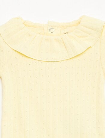 Pack body evolutivo + pijama en punto canalé