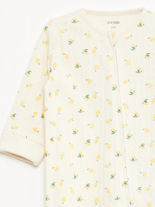 Pack body evolutivo + pijama en punto canalé - Kiabi