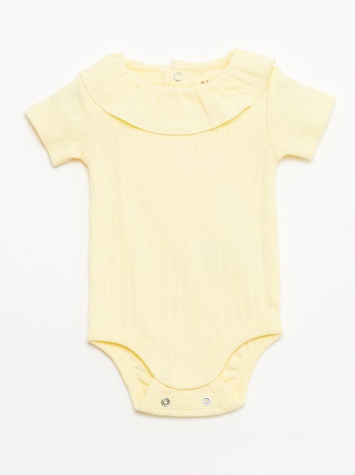 Pack body evolutivo + pijama en punto canalé - Kiabi