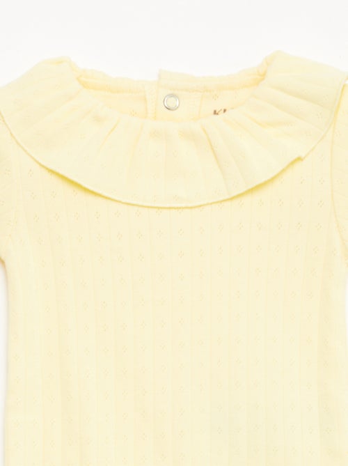 Pack body evolutivo + pijama en punto canalé - Kiabi