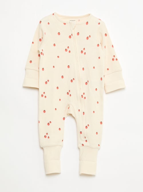 Pack body evolutivo + pijama en punto canalé - Kiabi