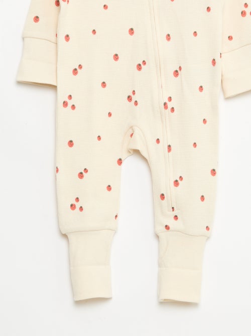 Pack body evolutivo + pijama en punto canalé - Kiabi