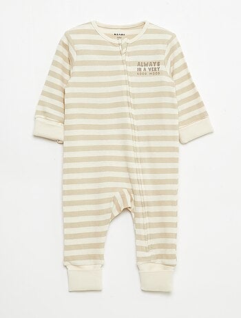 Pack body evolutivo + pijama en punto canalé