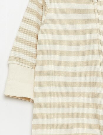 Pack body evolutivo + pijama en punto canalé