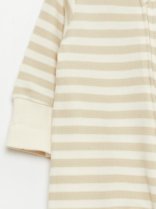 Pack body evolutivo + pijama en punto canalé - Kiabi