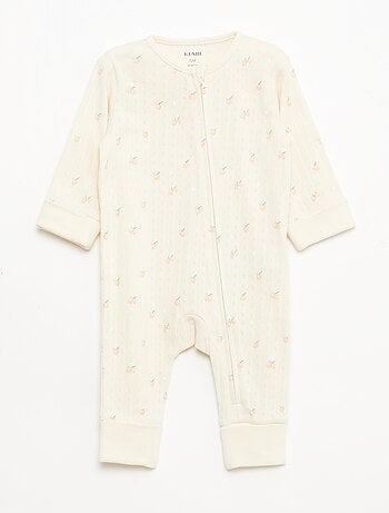 Pack body evolutivo + pijama en punto canalé