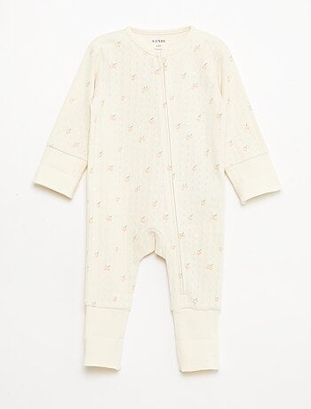 Pack body evolutivo + pijama en punto canalé