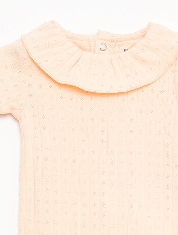 Pack body evolutivo + pijama en punto canalé