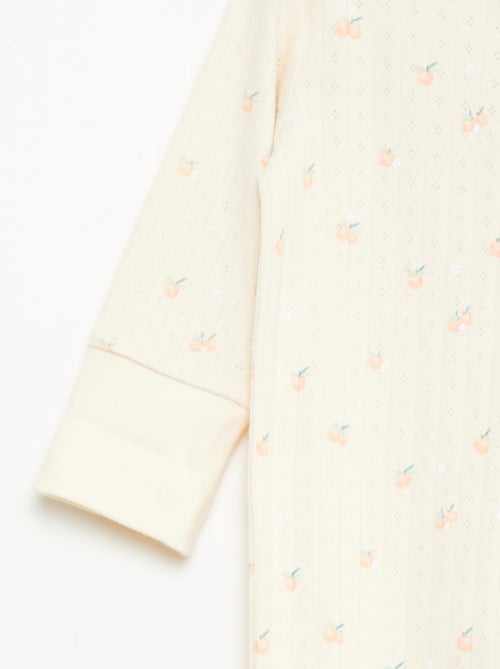 Pack body evolutivo + pijama en punto canalé - Kiabi