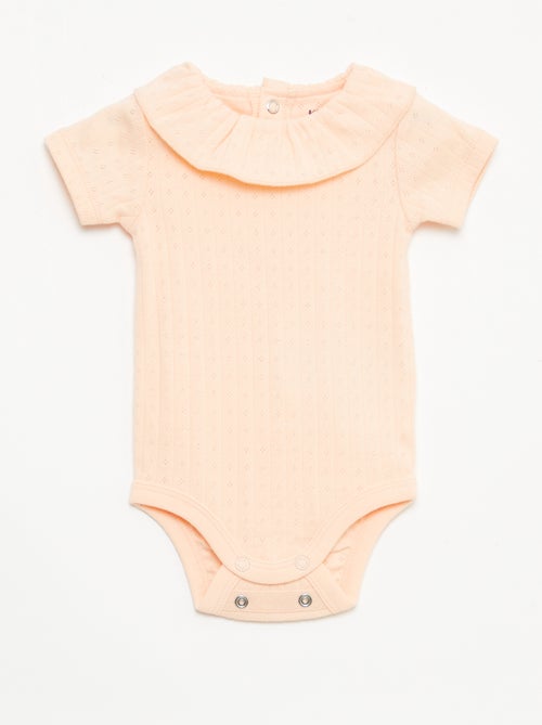 Pack body evolutivo + pijama en punto canalé - Kiabi