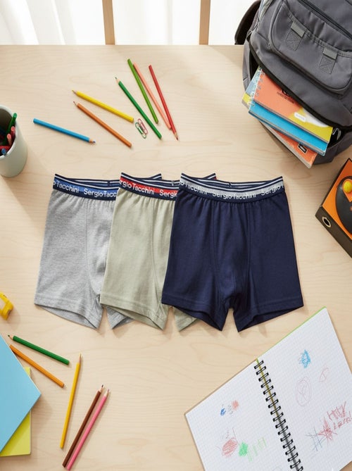 Pack Boxer Niño SERGIO TACCHINI (Pack de 3) - Kiabi Pack Boxer Niño SERGIO TACCHINI (Pack de 3) - Kiabi