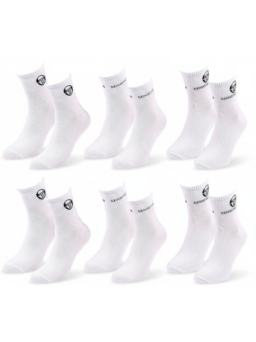 Pack Calcetines Cortos Mujer Quarter SERGIO TACCHINI (Lot de 6) - Kiabi Pack Calcetines Cortos Mujer Quarter SERGIO TACCHINI (Lot de 6) - Kiabi