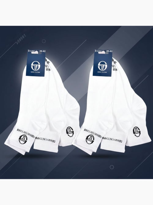 Pack Calcetines Cortos Mujer Quarter SERGIO TACCHINI (Lot de 6) - Kiabi Pack Calcetines Cortos Mujer Quarter SERGIO TACCHINI (Lot de 6) - Kiabi