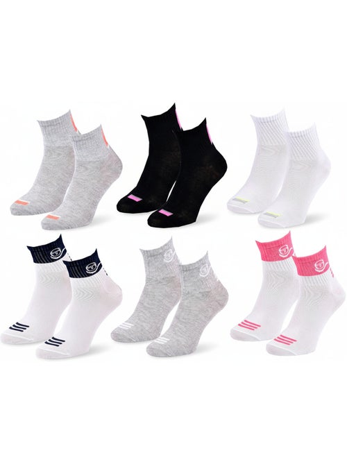 Pack Calcetines cortos Niña Quarter SERGIO TACCHINI - 6 pares - Kiabi Pack Calcetines cortos Niña Quarter SERGIO TACCHINI - 6 pares - Kiabi