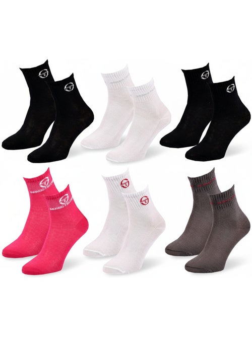 Pack Calcetines cortos Niña Quarter SERGIO TACCHINI - 6 pares - Kiabi Pack Calcetines cortos Niña Quarter SERGIO TACCHINI - 6 pares - Kiabi