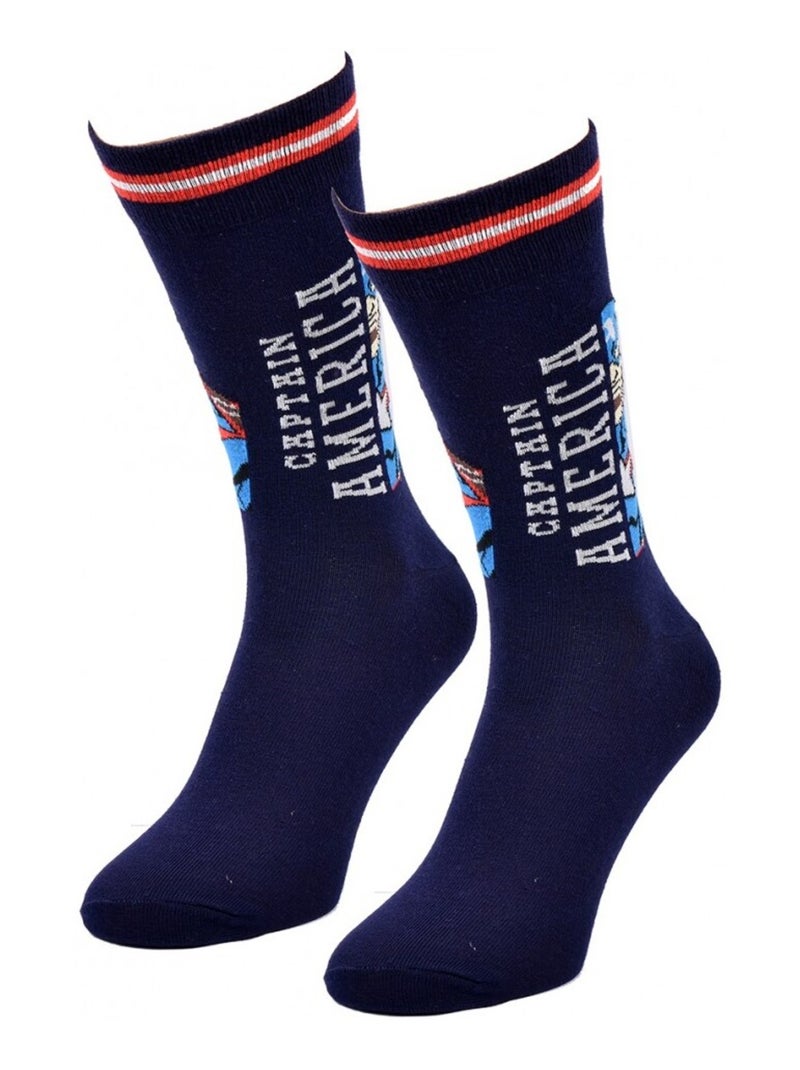 Pack Calcetines Hombre MARVEL AVENGERS Azul marino - Kiabi