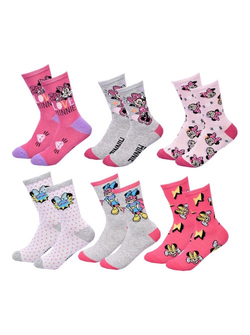 Pack calcetines niña DISNEY MINNIE 6 pares - Kiabi