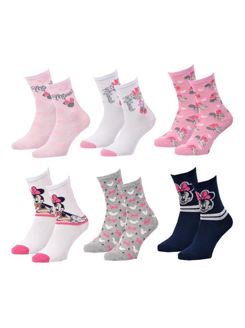 Pack calcetines niña DISNEY MINNIE 6 pares - Kiabi