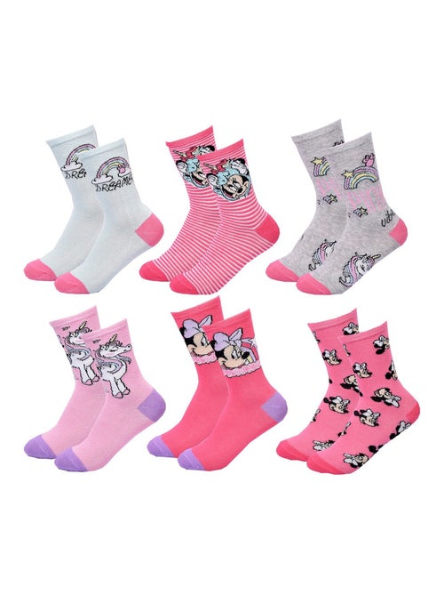 Pack calcetines niña DISNEY MINNIE 6 pares - Kiabi