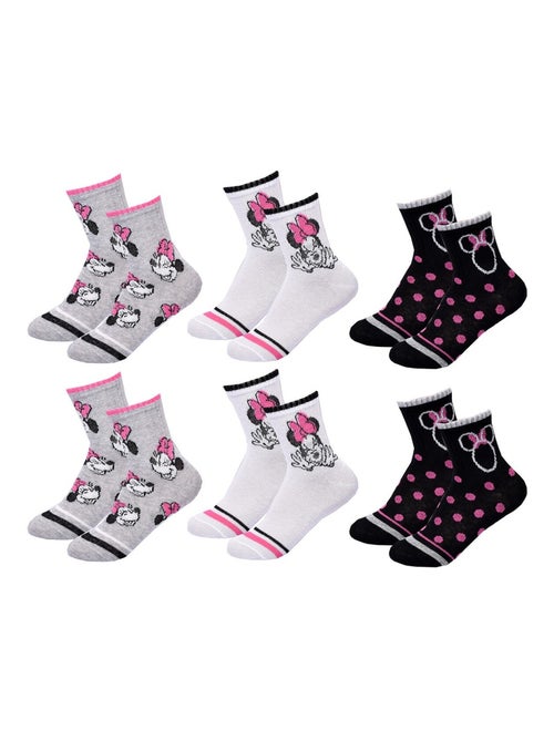 Pack calcetines niña DISNEY MINNIE 6 pares - Kiabi
